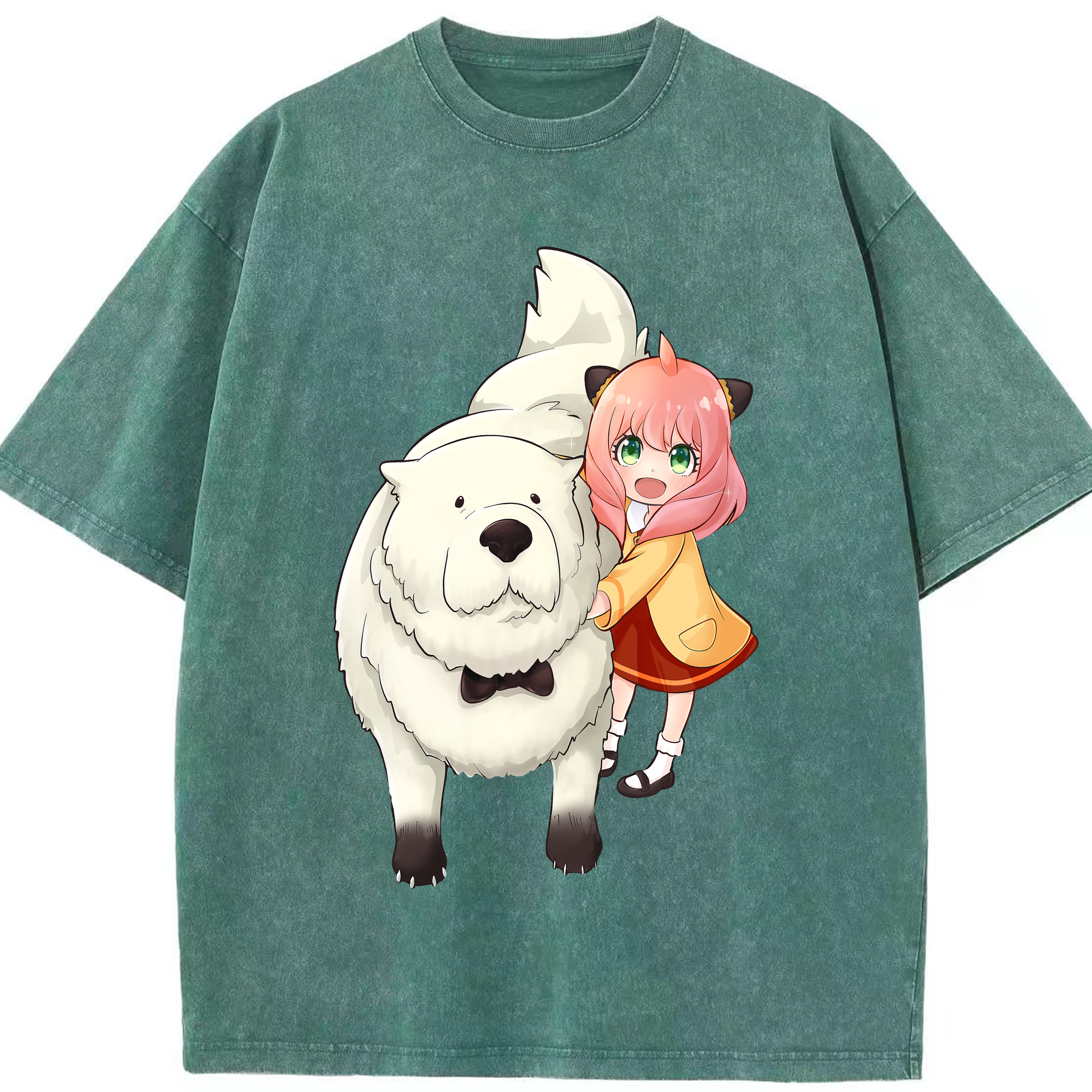 （画像用） SPY×FAMILY间谍家家酒 綿100% ヴィンテージ風 半袖Tシャツ（フロントプリント）